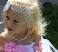 Pearl Necklace for Little Girls, Flower Girl, First Pearls, Birthday Gift,  Communion, Keepsake Gift