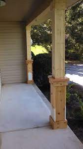 Diy porch post installation, with the self reliant roadshow. 190 Brick Columns Ideas Brick Columns Brick Porch Columns