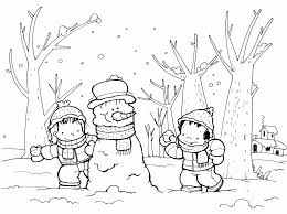 Dibujo Invierno Para Colorear