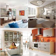 design kitchen combined with living room