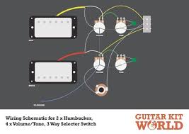 Each wiring diagram is shown with a treble bleed modification (a 220kω resistor in parallel with a 470pf cap) added to the volume pots. Sb 3681 Wiring Diagram Guitar Gk007m Wiring Diagram