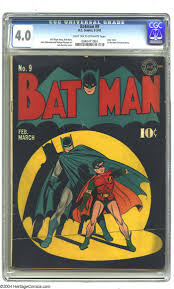 Batman #9 (DC, 1942) CGC VG 4.0 Light tan to off-white pages. This