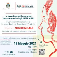 Incontro aperto sul tema della terapia del dolore e dell'assistenza palliativa ai pazienti in fase terminale.e' l'iniziativa promossa dalle 4 asl della pescara. Opi Pescara 12 Maggio 2021 Giornata Internazionale Dell Infermiere Opi Pescara