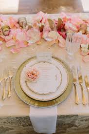Blush Gold Winery Wedding Elizabeth Anne Designs The Wedding Blog Pink And Gold Wedding Gold Place Setting Wedding Table Settings