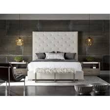 Contemporary Off White Upholstered King Bed Modern Upholstered Bedroom Set King Upholstered Bed Upholstered Bedroom