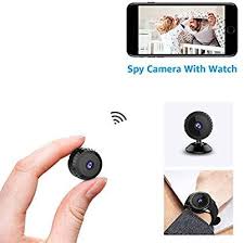 Amazon Com Mini Spy Camera With Watch Wifi Hidden Camera Aobo Wireless Hd 1080p Indoor Home Small Spy Cam Secu Spy Camera Wireless Spy Camera Mini Spy Camera