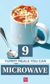 9 Yummy Meals You Can Make In Your Favorite Mug In The Microwave Mug Recipes Microwave Mug Recipes Mug Dinner