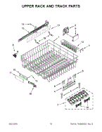 Sears parts direct has parts, manuals & part diagrams for all types of repair projects to help you fix your dishwasher! Parts For Kitchenaid Kdte254ess2 Upper Rack And Track Parts Appliancepartspros Com