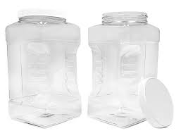The 9 best coffee canisters to keep your coffee fresh. Ljdeals 1 Gallon Clear Plastic Storage Containers Jars With Lids Pack Of 2 Easy Grip Handles Bpa Free Food Safe Made In Usa Buy Online In Mauritius At Mauritius Desertcart Com Productid 131546137