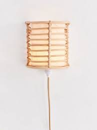 Rattan Lantern Sconce Plug In Wall Sconce Wall Sconces Sconces