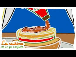 Hamburger De Poisson La Cuisine Est Un Jeu D Enfants Jeu D Enfants Cuisine Hamburger