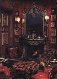 I Imagine The Sitting Room Of Prairie Rose Funeral Parlor Looked Similar To This Comfortable Yet Dark And Spoo Gothic Home Decor Gothic House Gothic Interior