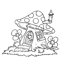 The mushroom war (also referred to as the great mushroom war) was an apocalyptic event that occurred roughly a thousand years before adventure time. Cute Mushroom House Coloring Pages Novocom Top