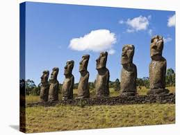 This topic provides directly the answers. Ahu Tongariki Tongariki Is A Row Of 15 Giant Stone Moai Statues Rapa Nui Chile Photographic Print Gavin Hellier Art Com
