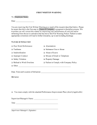 Email sample for lunch time hours. 49 Professional Warning Letters Free Templates á… Templatelab