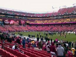 fedex field section 119 home of washington redskins