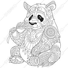 Coloring Pages For Adults Digital Coloring Page Panda Bear Etsy Panda Coloring Pages Animal Coloring Pages Coloring Pages