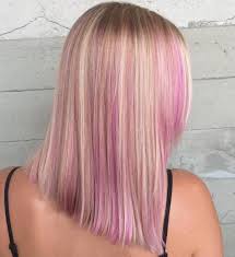 Why should you use purple shampoo for blonde hair? Subtle Pink Highlights In Blonde Hair