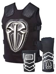 The shield skull face mask dean ambrose roman reigns rollins wwe *fast shipping* free 2 day shipping! Roman Reigns White Tactical Replica Vest Superman Punch Glove Costume Buy Online In Ecuador At Desertcart 46547835