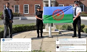 Leaning forward, looking somberly into the camera, the normally spunky prepster painted a boschian portrait of the purported. Kent Police Raise Gipsy And Roma Traveller Flag To Show Their Support To Diverse Community Daily Mail Online