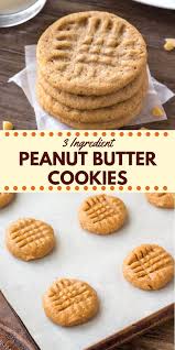 3 Ingredient Peanut Butter Cookies Recipe Classic Peanut Butter Cookies Butter Cookies Easy Easy Peanut Butter Cookies