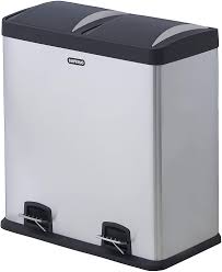 Interior style to transform your home. Buy Superio 16 Gallon Trash Can And Recycling Bin Combo Stainless Steel Step On Includes 2 X 8 Gallon Removable Buckets With Handles Airtight Use For Kitchen Office Home Online In Indonesia B084bz285z