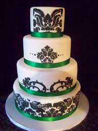 Black And Green Wedding Cake Wedding Ideas Emerald Green And Black Wedding Brown Wedding Cakes Bright Cakes Emerald Green Weddings