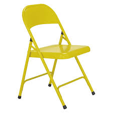 Macadam Saffron Yellow Metal Folding Chair Metal Folding Chairs Folding Chair Yellow Dining Chairs