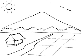 Hal ini sesuai dengan karakternya yang masih sangat menggemaskan. 5 Cara Mudah Mewarnai Pemandangan Alam Kumpulan Gambar Sketsa
