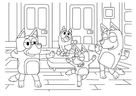 / 9+ cute dog coloring pages. The Dogs Are Dancing Coloring Pages Bluey Coloring Pages Coloring Pages For Kids And Adults