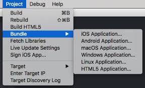 You need the xcode and cocoa libraries if you want to do a native app you'll need a mac. Bundling An Application