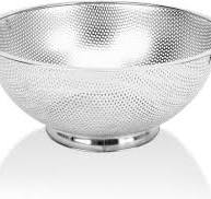 Acense Stainless Steel Strainer Colander Handle Kitchen Vegetable