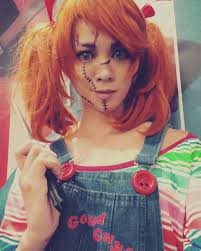 Chucky🔪 💕Cosplay by MolecularAgatha 💖 #Costume & #wig from EZCosplay  Costumes #chucky #kotobukiya #bishoujohorror #chuckycosplay #horromovie  #cosplaygirl #cosplay #ezcosplay