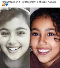 Kim & North West as kids : r/kardashians