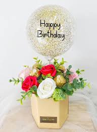 It is perfect for those occasions and moments in life when you want someone to know you are thinking of them. Hab14 Hot Air Balloon Bloom Box Sameday Flower Delivery To Malaysia Only Love Florist Gifts