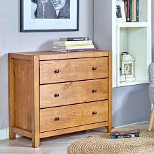 Wlive dresser with 5 drawers, fabric storage tower, organizer unit for bedroom. 3 Drawer Rustic Wood Dresser Kids Bedroom Furniture Round Metal Knobs Oak Finish Ebay