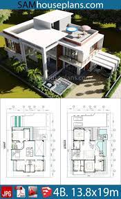 4 Bedroom Home Plan 13 8x19m Sam House Plans Luxuryhouseplans7bedrooms Model House Plan Architectural House Plans Beach House Plans