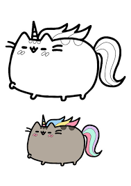 Pusheen Unicorn Coloring Pages Unicorn Coloring Pages Pusheen Coloring Pages Mermaid Coloring Pages
