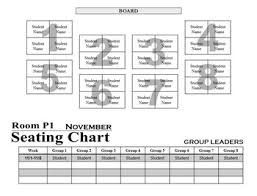 Seating Chart 6 To 8 Group Templates In 2019 Products