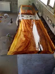 Mesada Quebracho Colorado Madera Y Acero Madera Mesadas