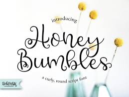 This font was posted on 07 may 2015 and is called loopy font. Honey Bumbles A Curly Round Script Font 99047 Calligraphy Font Bundles