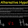 The alternative hypothesis is the hypothesis that we believe it actually is. 1