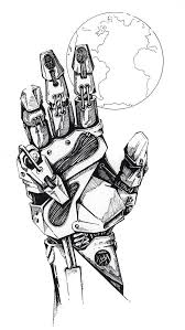 Black And White Robot Drawing Awesome Robots Drawing Steampunk Artwork Robot Art