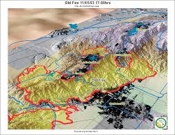 In kelowna many seasonal wildfires have occurred over the years. Arcnews Winter 2003 2004 Issue Gis Helps Response To Southern California Fires