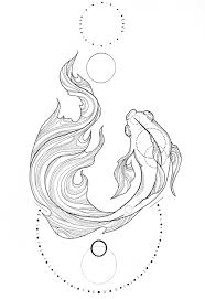 Aesthetic Black And White Small Koi Fish Tattoo Pin By Madison Emily Kerst On Prints Fish Drawings Line Art Koi Fish Drawing