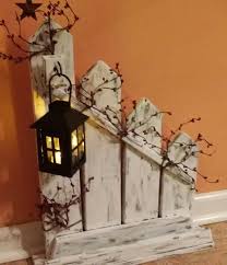 Rustikale Home Decor Picket Zaun Laterne Kerzenhalter Einzeln Oder Set Picket Zaun Kerzenh Fence Candles Primitive Decorating Primitive Decorating Country