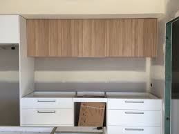 Modern Kitchen With Laminex Polar White Cabinets Polytec Natural Oak Revine Above Counter Cabinets Laminate Kitchen Cabinets Timber Kitchen Laminate Kitchen