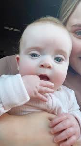 I know babies don't “smile” yet but i swear to you she does when we talk to  her 🥹🥹🥹🥹🩷🩷🩷🩷🩷 my pretty girl #momlife #firsttimemom #reels