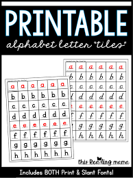 These alphabet printable hats are hugely popular. Printable Uppercase Letter Tiles This Reading Mama