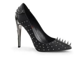 Iconic design & premium materials fuse to achieve the ultimate in comfort & style. Voltage 08 Spike Studded Heels Shoes